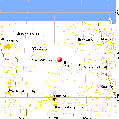 Beulah, WY (82712) map from a distance