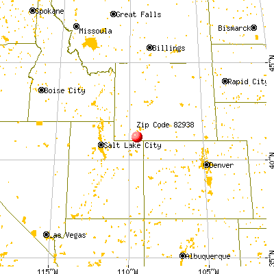 McKinnon, WY (82938) map from a distance