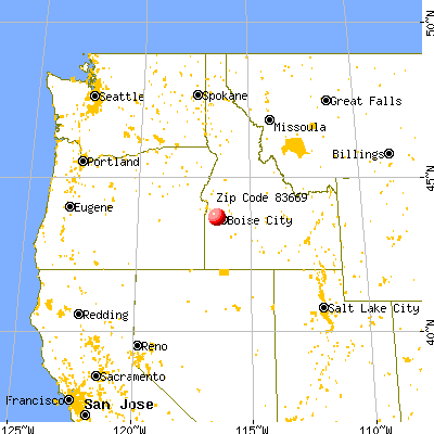 Star, ID (83669) map from a distance