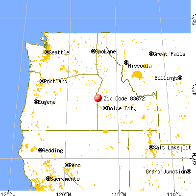 Weiser, ID (83672) map from a distance