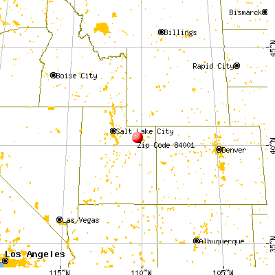 Altamont, UT (84001) map from a distance