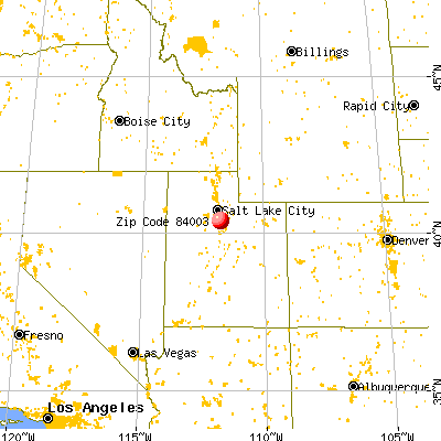 American Fork, UT (84003) map from a distance