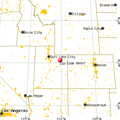 Bluebell, UT (84007) map from a distance