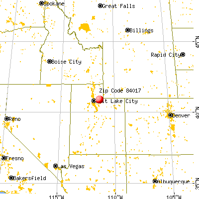Coalville, UT (84017) map from a distance