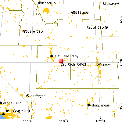 Duchesne, UT (84021) map from a distance