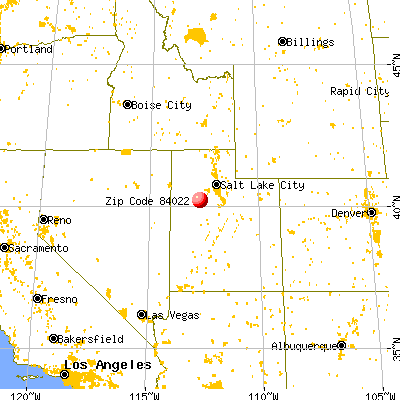 Dugway, UT (84022) map from a distance