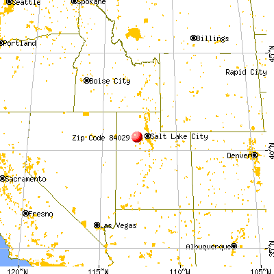Grantsville, UT (84029) map from a distance