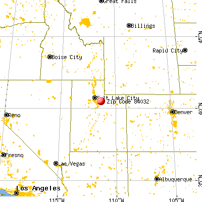 Independence, UT (84032) map from a distance