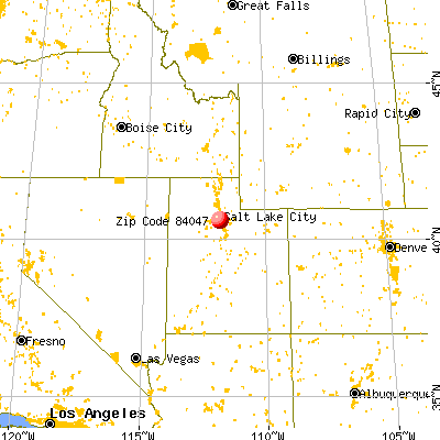 Midvale, UT (84047) map from a distance