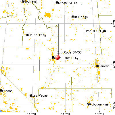 Oakley, UT (84055) map from a distance