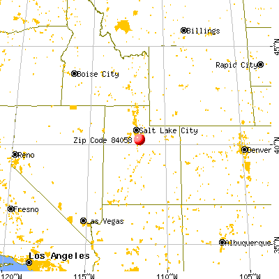 Orem, UT (84058) map from a distance