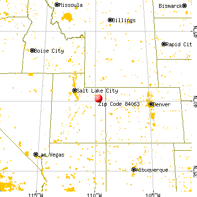 Randlett, UT (84063) map from a distance