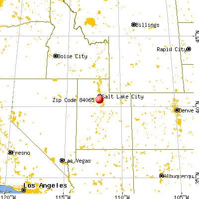 Bluffdale, UT (84065) map from a distance