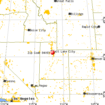 Sandy, UT (84093) map from a distance