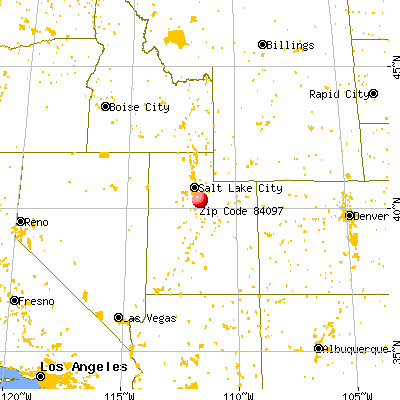 Orem, UT (84097) map from a distance