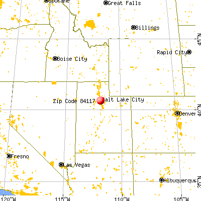 Holladay, UT (84117) map from a distance