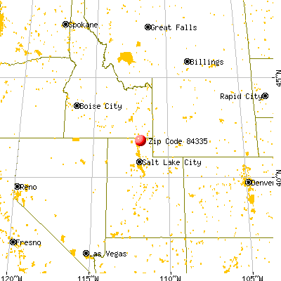 Benson, UT (84335) map from a distance