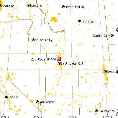 Ogden, UT (84404) map from a distance