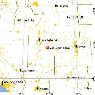East Carbon, UT (84520) map from a distance