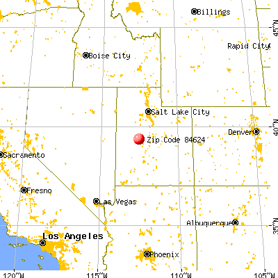 Delta, UT (84624) map from a distance