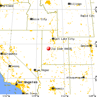 Hinckley, UT (84635) map from a distance