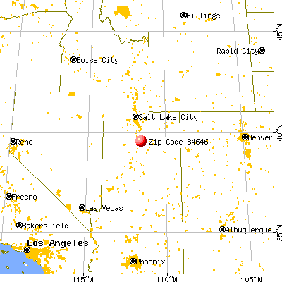 Moroni, UT (84646) map from a distance