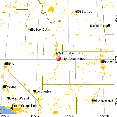 Spanish Fork, UT (84660) map from a distance