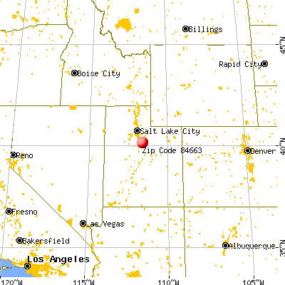Springville, UT (84663) map from a distance
