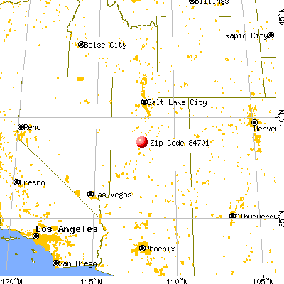 Richfield, UT (84701) map from a distance