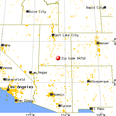 Boulder, UT (84716) map from a distance
