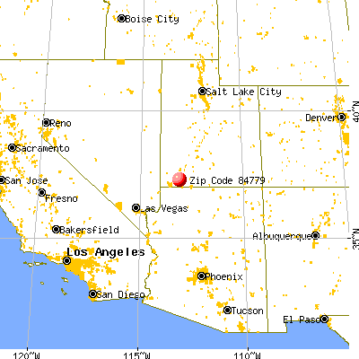 Virgin, UT (84779) map from a distance
