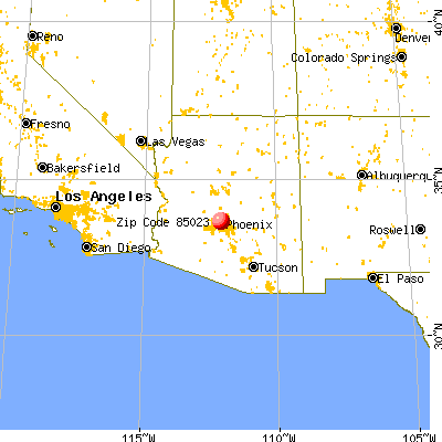 Phoenix, AZ (85023) map from a distance
