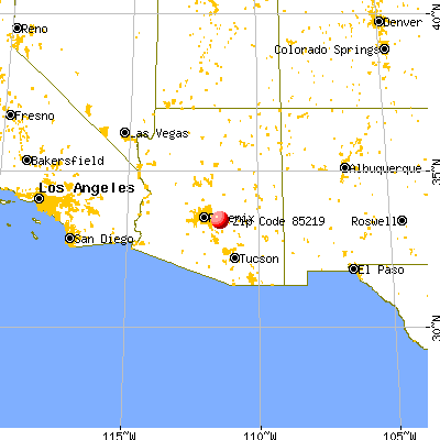 Gold Camp, AZ (85219) map from a distance