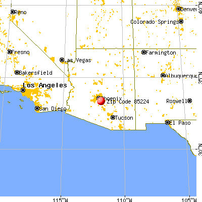 Chandler, AZ (85224) map from a distance