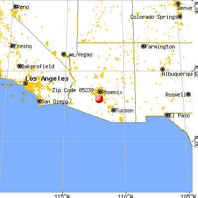 Maricopa, AZ (85239) map from a distance