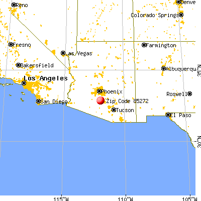 Stanfield, AZ (85272) map from a distance