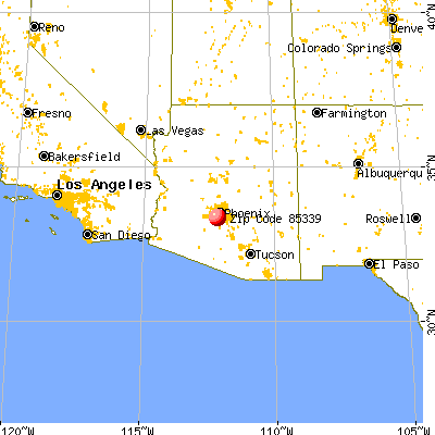 Phoenix, AZ (85339) map from a distance