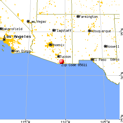 Elgin, AZ (85611) map from a distance