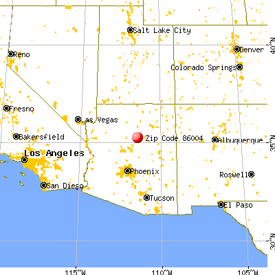 Flagstaff, AZ (86004) map from a distance