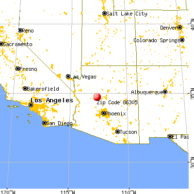 Williamson, AZ (86305) map from a distance