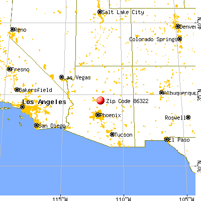 Camp Verde, AZ (86322) map from a distance