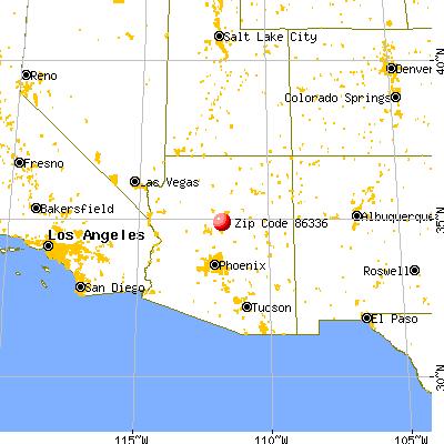 Sedona, AZ (86336) map from a distance