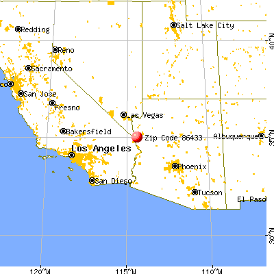 Oatman, AZ (86433) map from a distance