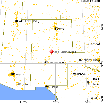 87564 map from a distance