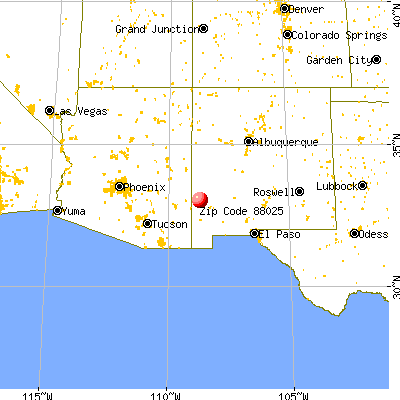 Buckhorn, NM (88025) map from a distance