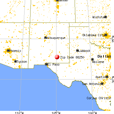 Hope, NM (88250) map from a distance