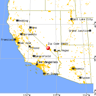 Amargosa Valley, NV (89020) map from a distance