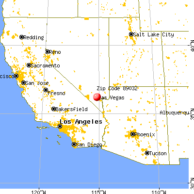 north las vegas zip code map. North Las Vegas, NV (89032)