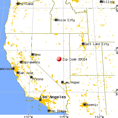 Duckwater, NV (89314) map from a distance