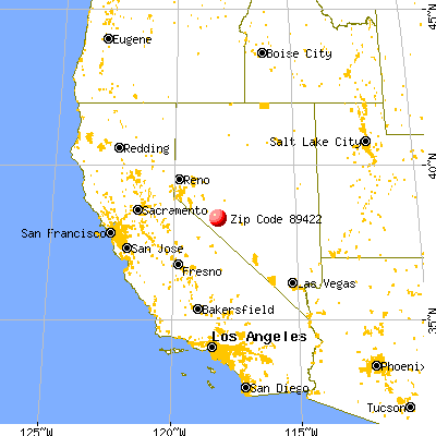 Mina, NV (89422) map from a distance